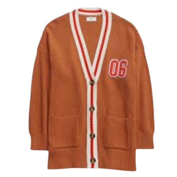 aerie Sweaters - Aerie Varsity Oversized Cardigan